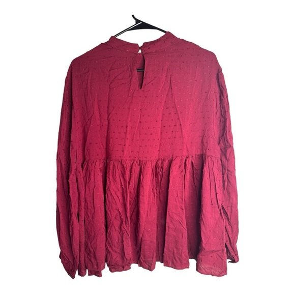 Altar’d State Baby Doll Top In Wine - Picture 2 of 7